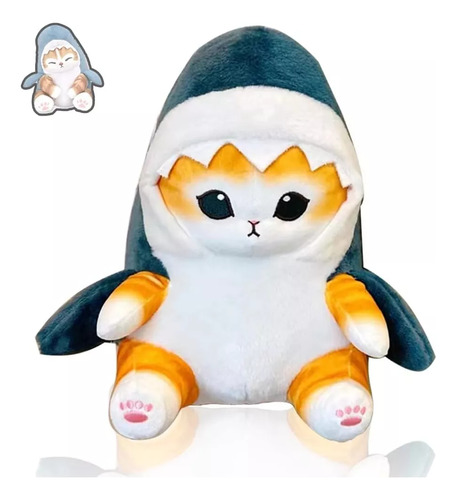 Gato De Peluche Tiburon Kawaii Con Disfraz Diseños 20cm