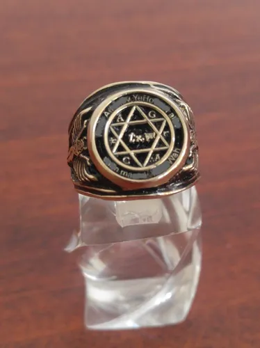 Anillo Del Rey Salomon Original Con Ritual Oro S lido 14k