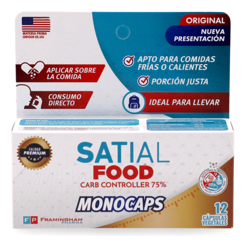 Suplemento Dietario Satial Food Monocaps X 12 Cápsulas