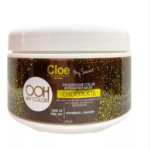 Máscara Intensificadora Progresiva Color Chocolate Cloe 270g