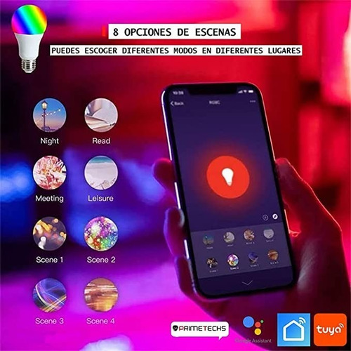 Primetechs Foco Inteligente Wifi Control Por App