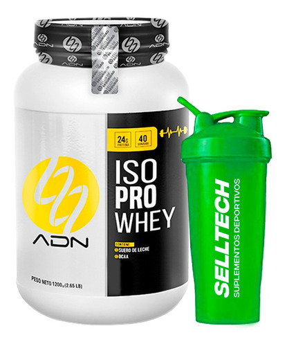 Proteína Adn Iso Pro Whey 1.2kg Vainilla + Shaker