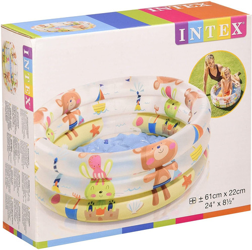 Piscina Inflable Infantil De Ositos 61 X 22 Cm / 33 Litros 