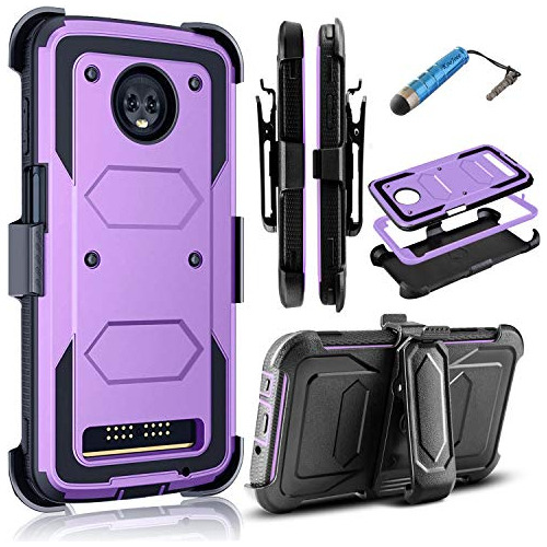 Funda Koojoee Armor Rugged Para Moto Z3 Play Funda, Shockpro