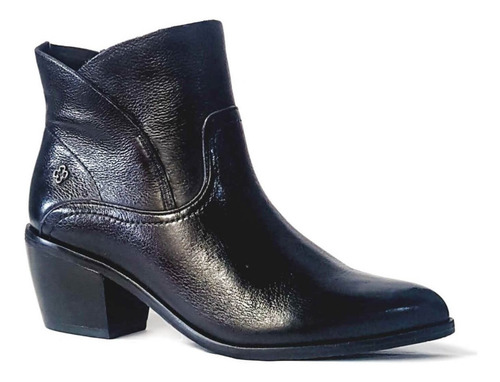 Bota Capodarte Original Couro Cano Curto Salto Baixo 4012930