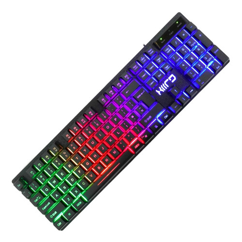 Teclado Gaming Con Luz Rgb Retroiluminado Anti Ghost Español