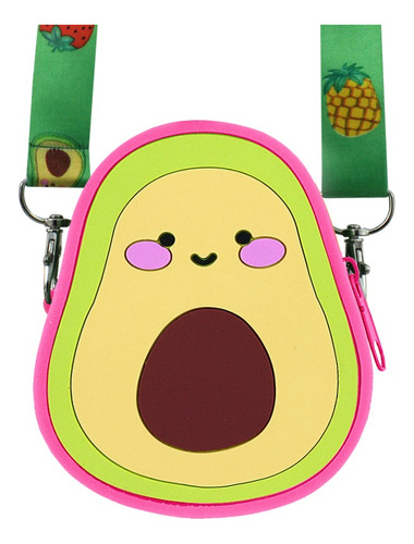 Mini Bolsa Crossbody Aguacate Kawaii Cute Silicon