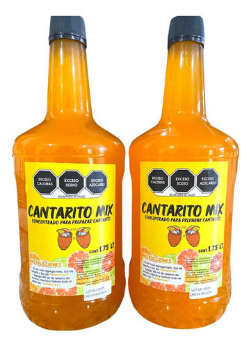 Concentado Artesanal Para Preparar Cantarito Botella 3.5 Lt