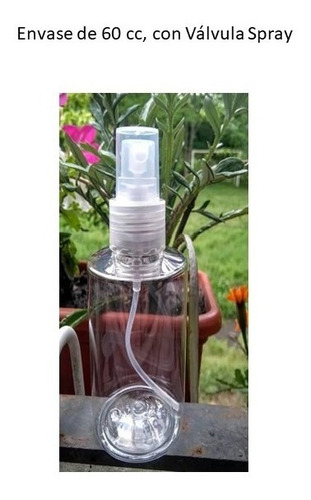Imagen 3 de 4 de Envase Frasco Pet 60 Cc, Atomizador, Spray, Perfume Souvenir