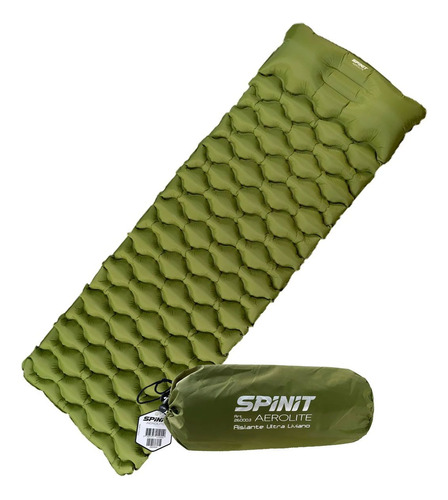 Colchoneta Inflable Spinit Aerolite Con Almohada Camping