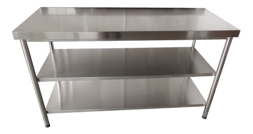  Mesa Resistente 100% Aço Inox Cozinha Industrial  