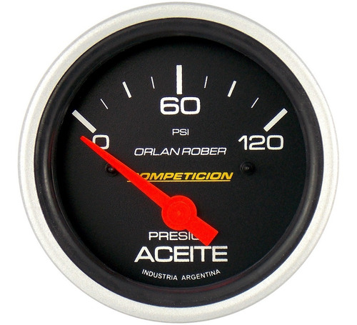 Reloj De Presión Aceite Eléctrico 12v - 120 Lbs 60mm 816n120