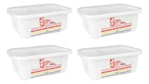 Comprar Set X 4 Recipiente Hermetico Plastico 400ml  Plasutil