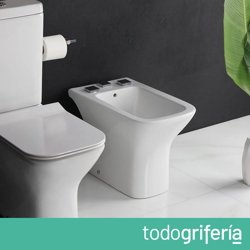 Bidet de 3 Agujeros Ferrum Temple Blanco Bba3x
