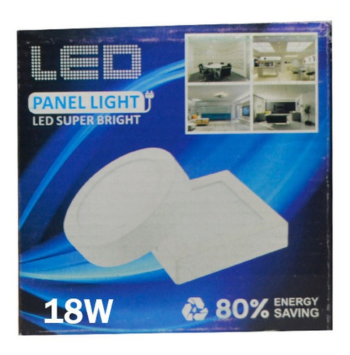 Panel Led Btech Superficial 18w 6500k V - Bps18f - 10 Unid