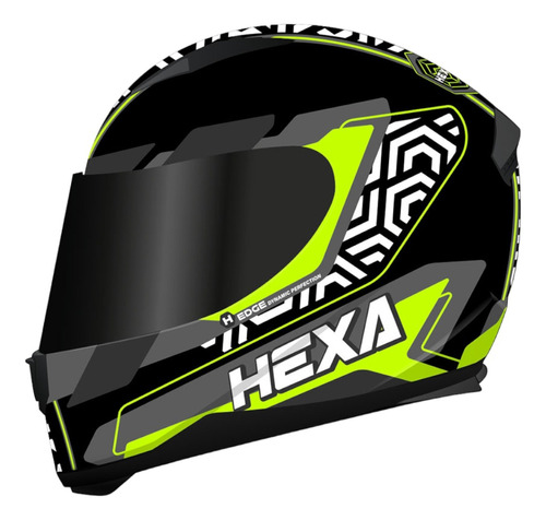 Casco Integral Edge Helmet Frankie Hexa Visor Ahumado