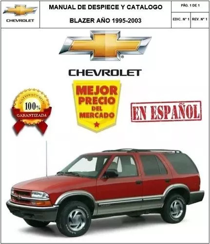 Manual Despiece Y Catalogo Chevrolet Blazer S10