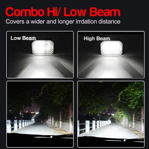 Luces De Conducción De Led De Motocicleta Universal De 4 De