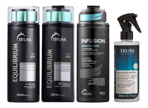 Truss Kit Hidratação + Reconstrução 860ml Cabelos Saudáveis