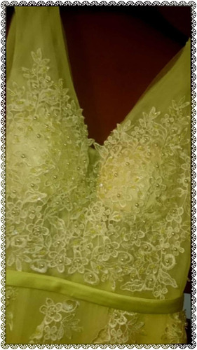 Vestido De Festas Princesa Kerry Yellow Com Tulle Pérolas