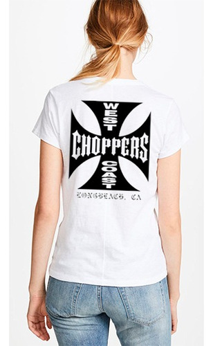 Playera West Coast Choppers Blanca Para Hombre O Mujer