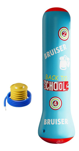 Niños Bolso Bolso Inflable Inflable Freestand Bomba Azul