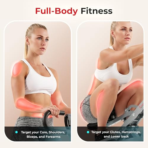 Sunny Health & Fitness Squat Assist Row-n-ride Trainer Para