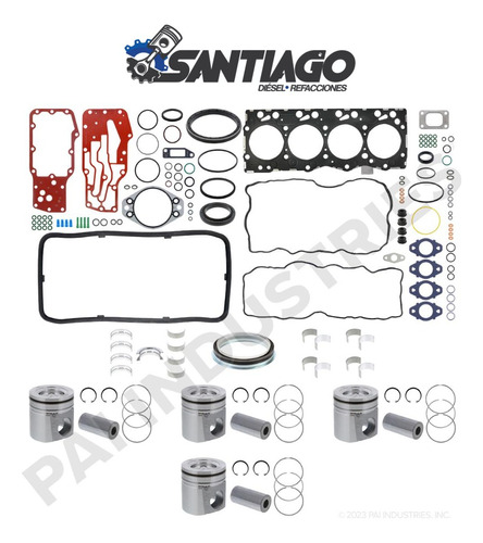 Media Reparación Cummins Isb 4 Cilindros Pistón 3972880