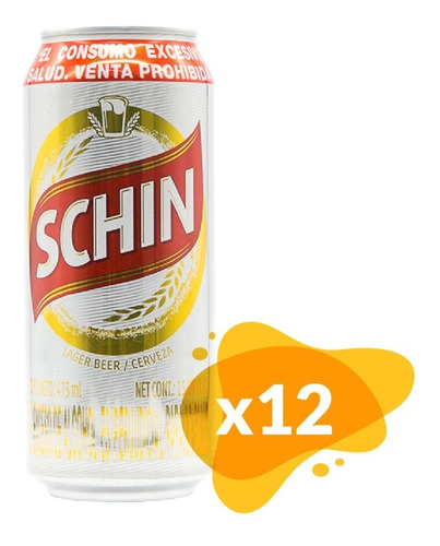 Cerveza Schin Lata 350ml Pack X12 Suchina S.a