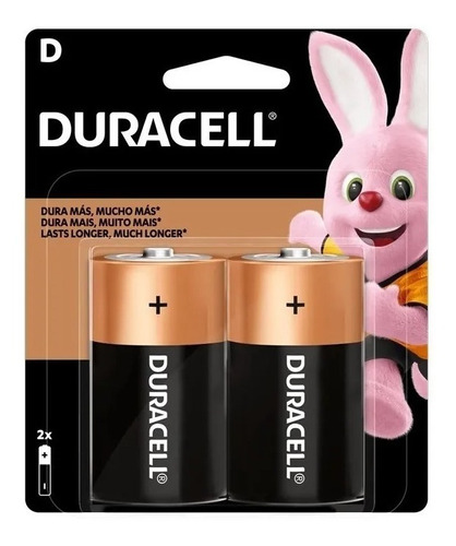 Pila Duracell Alcalina D Grande (x2)