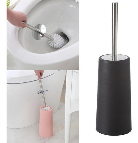 Cepillo Y Soporte De Plástico For El Baño, Cepillo De