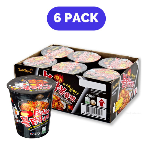 Paquete Samyang Cup Picante 70 G 6 Pzas