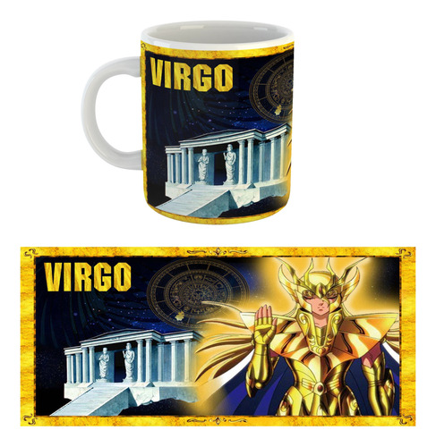 Taza Caballeros Del Zodíaco Virgo Anime |de Hoy No Pasa| 12