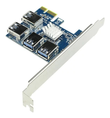 Imagen 6 de 7 de Convertidor Pci Express 1x Para 4 Gpu Usb 3.0 Riser Mineria