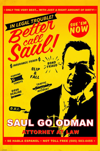 Poster De Breaking Bad - Better Call Saul Attorney At Law