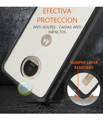 Imagen 4 de 5 de Funda Clear Case Cover Moto Z2 Play 2 Da Generacion