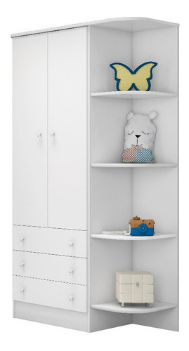 Jogo Quarto Infantil Berço Cômoda Guarda Roupa Colchão Qmovi
