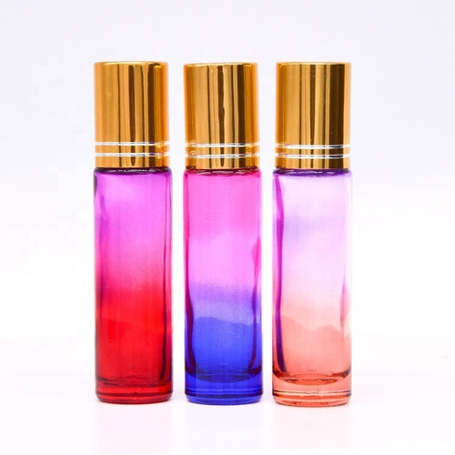 Botella De Vidrio Roll-on Multicolor De Luxe 5 Ml / 10 Ml