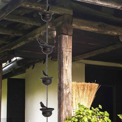 Correntes De Chuva Para Calhas Mobile Birds Cups Rain Chimes