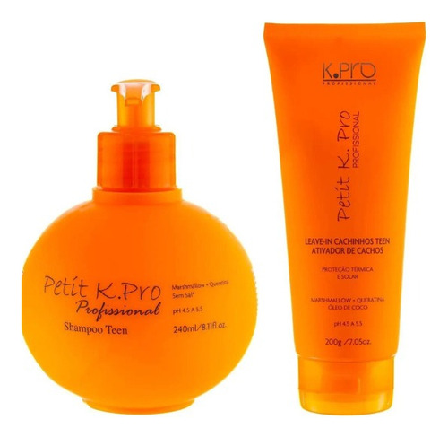 Kit Petit Shampoo 240ml + Leave-in Cachinhos 200ml - Kpro