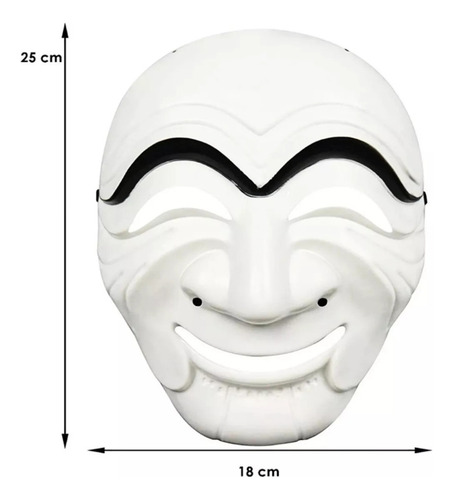 Máscara La Casa De Papel Versión Coreana Unisex Hallowen 2pz