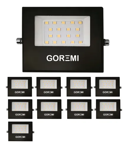 Kit 10 Holofote Refletor Led Eco Pro 30w C/ 3 Opções De Luz Luz Branco-frio 110v/220v Menor preço em Kit 10 Holofote Refletor Led Eco Pro 30w C/ 3 Opções De Luz Luz Branco-frio 110v/220v