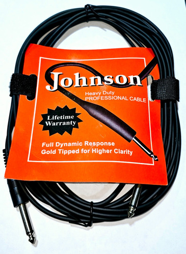 Cable Plug Plug Mono Para Instrumentos 6 Mts