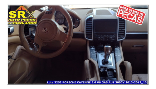 Sucata Porsche Caye 3.6 V6 Gas Aut 300cv 2013 Blindada Pecas
