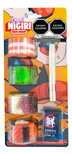 Gomitas En Forma De Sushi Gummy Oopa! Nigiri Con Palillos