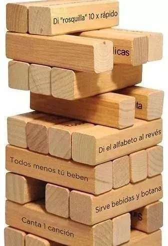 Juego Tactico Jenga Shots Para Amigos