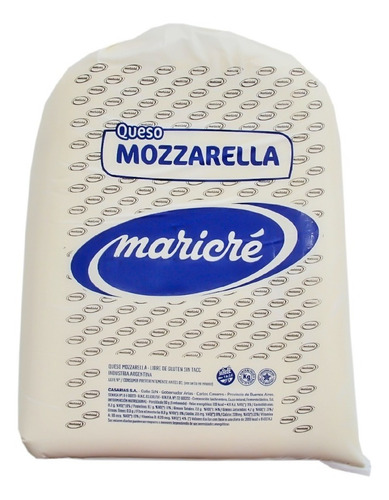 Queso Muzzarella Maricre X 20kg ¡la Mejor Calidad!