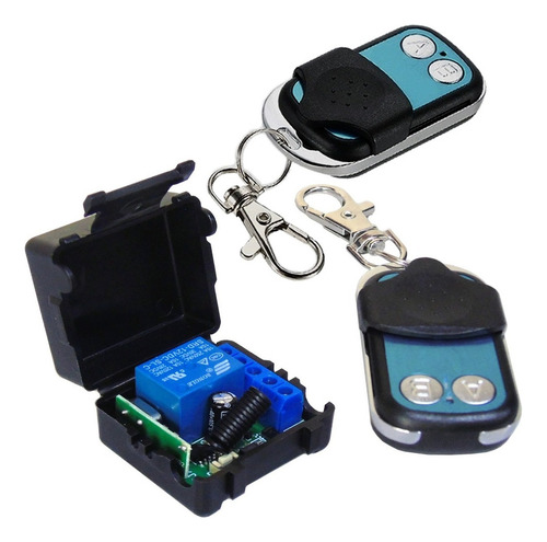 Kit Control Remoto Receptor Con Su 2 Controles Y Su Fuente