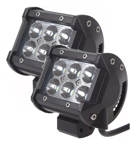 Pack 2 Focos Neblineros Led 18w - Barra De Led