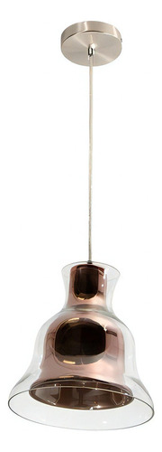 Lámpara Colgante Vintage Cobre / Níquel Satinado E27 1 Luz